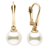 Meiumi White Akoya Pearl Classic Dangle Earrings